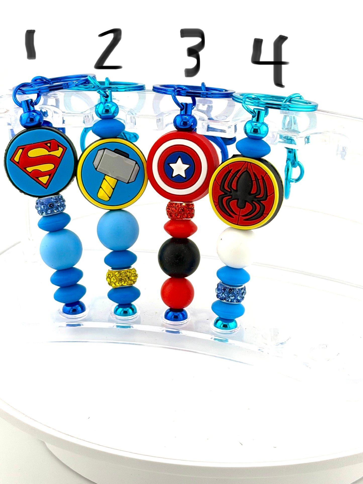 Super Hero Keychains