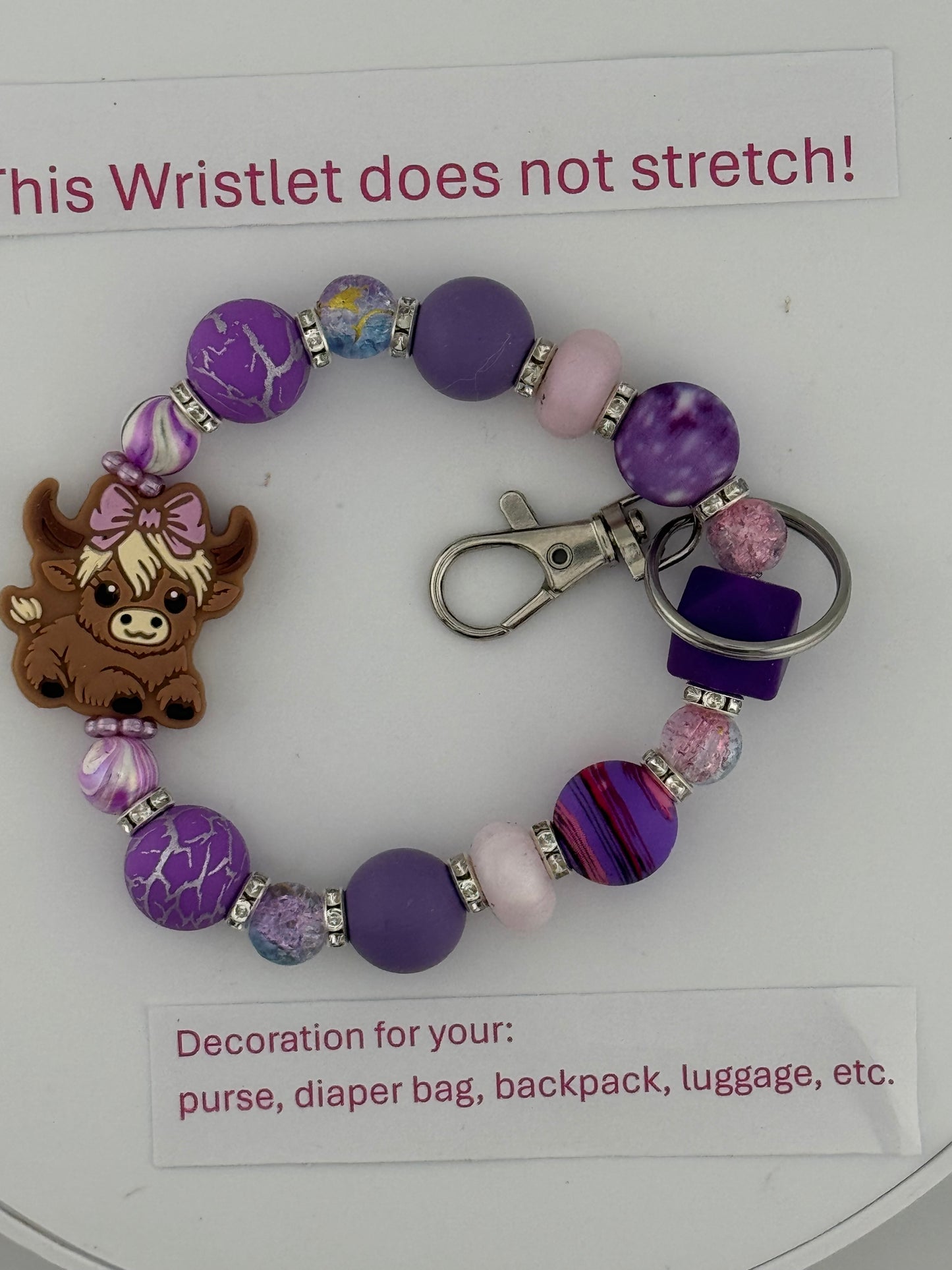 Sparkly Lavender Wristlet