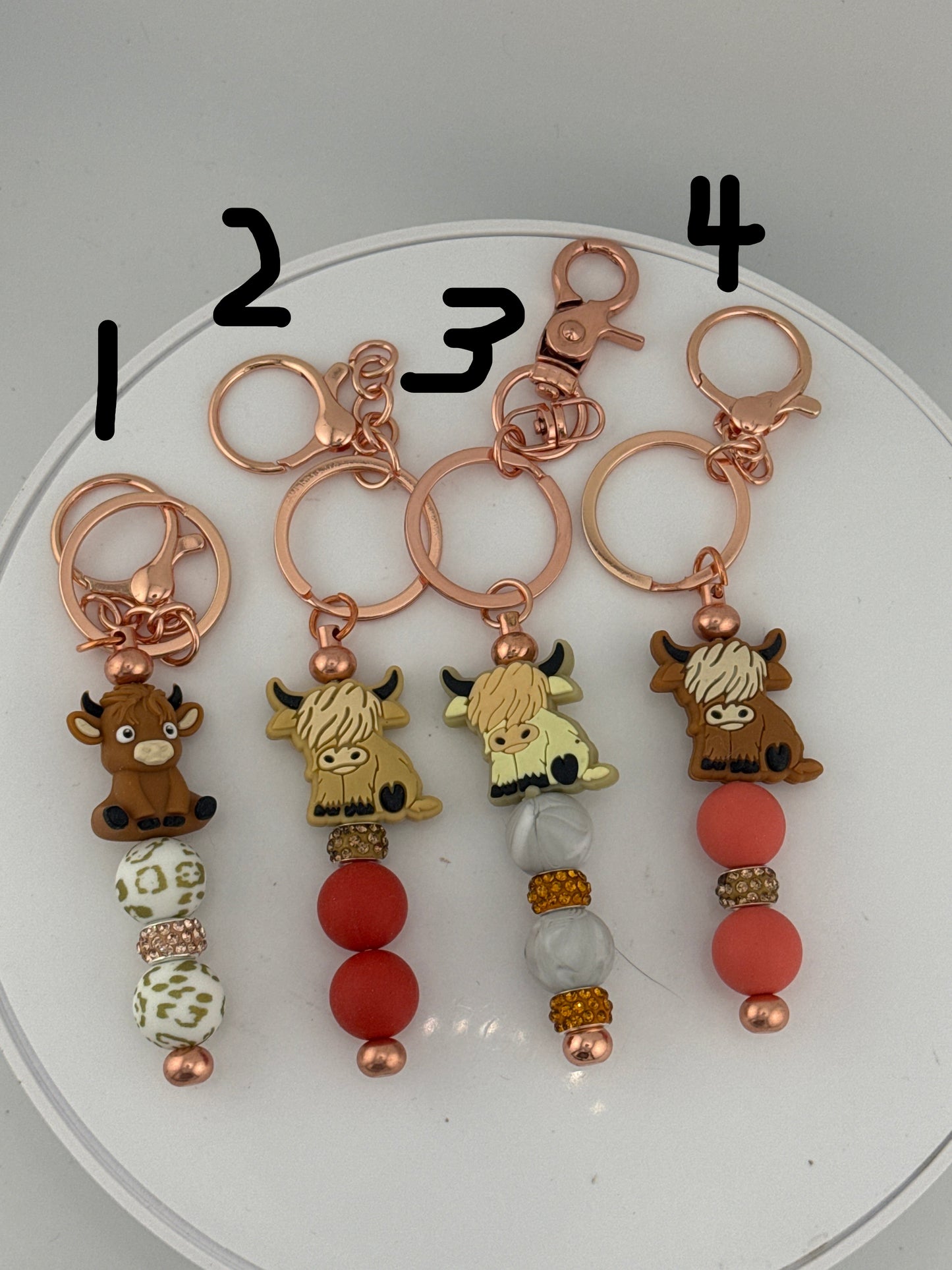 Elegant Rose Gold Keychains