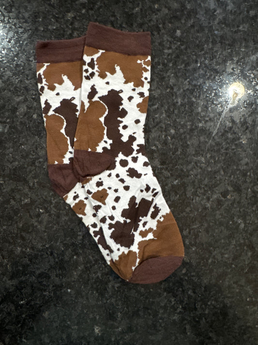 Cow Print Socks