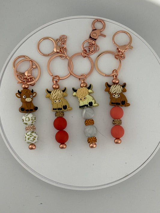 Elegant Rose Gold Keychains