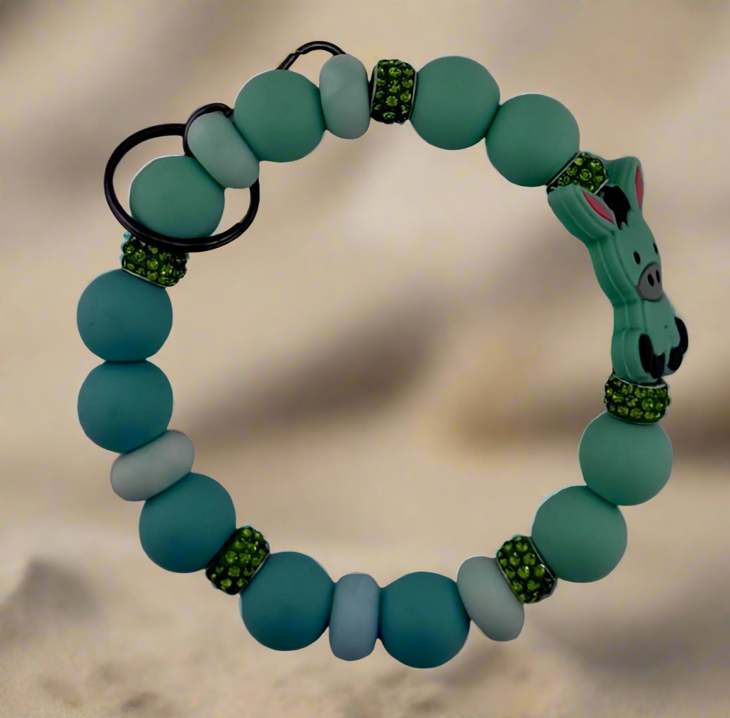 Green Donkey Wristlet