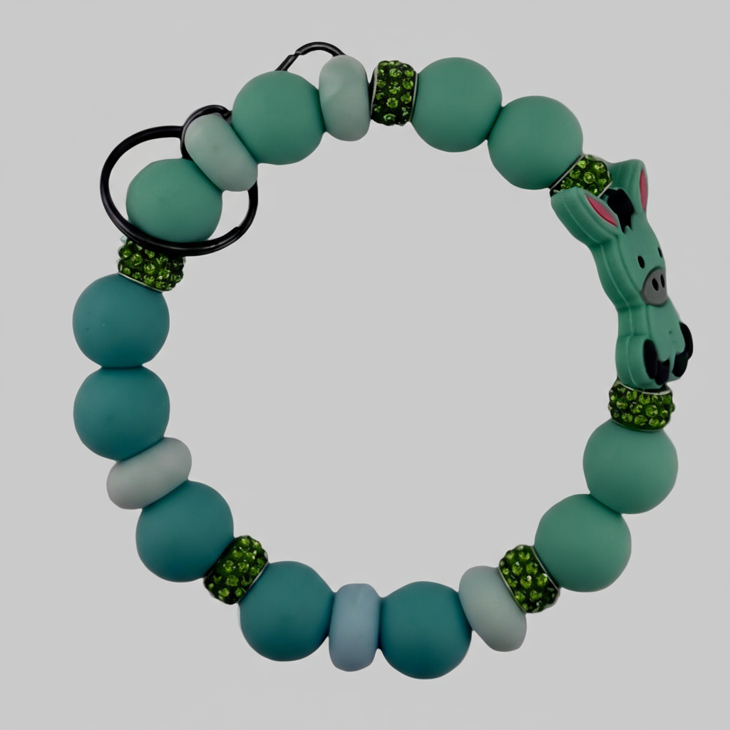 Green Donkey Wristlet