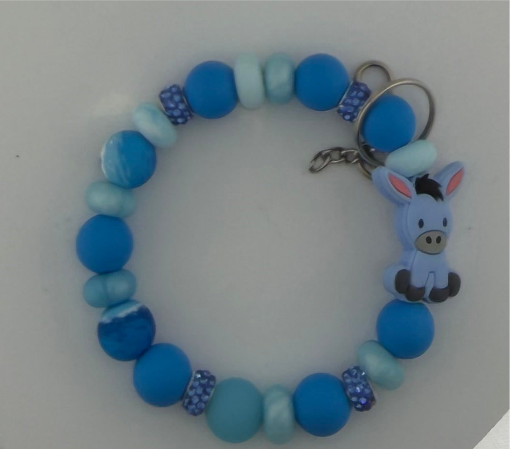 Blue Donkey Wristlet