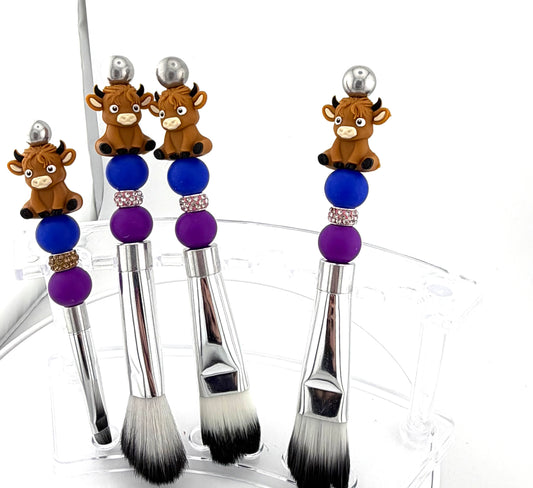 MOO-Makeup Brushes - Blue and Purple