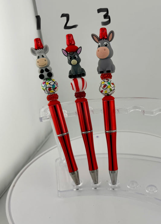 Christmas Pens & Cute Donkeys