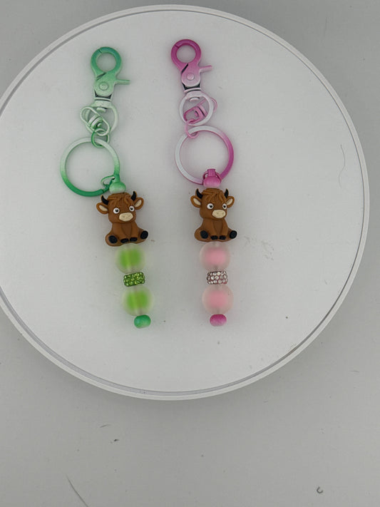 Pastel Drops in Crystal (Pale Pink, Green)