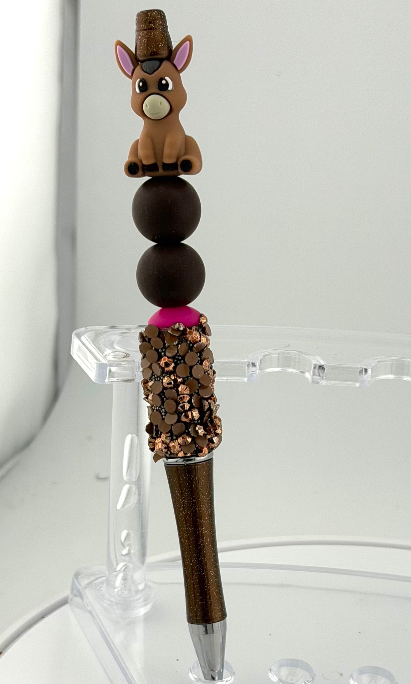 Brown Sparkly Donkey Pen