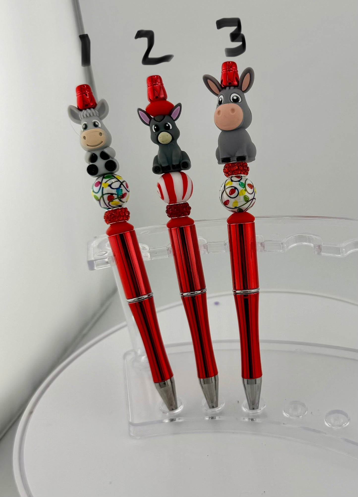 Christmas Pens & Cute Donkeys