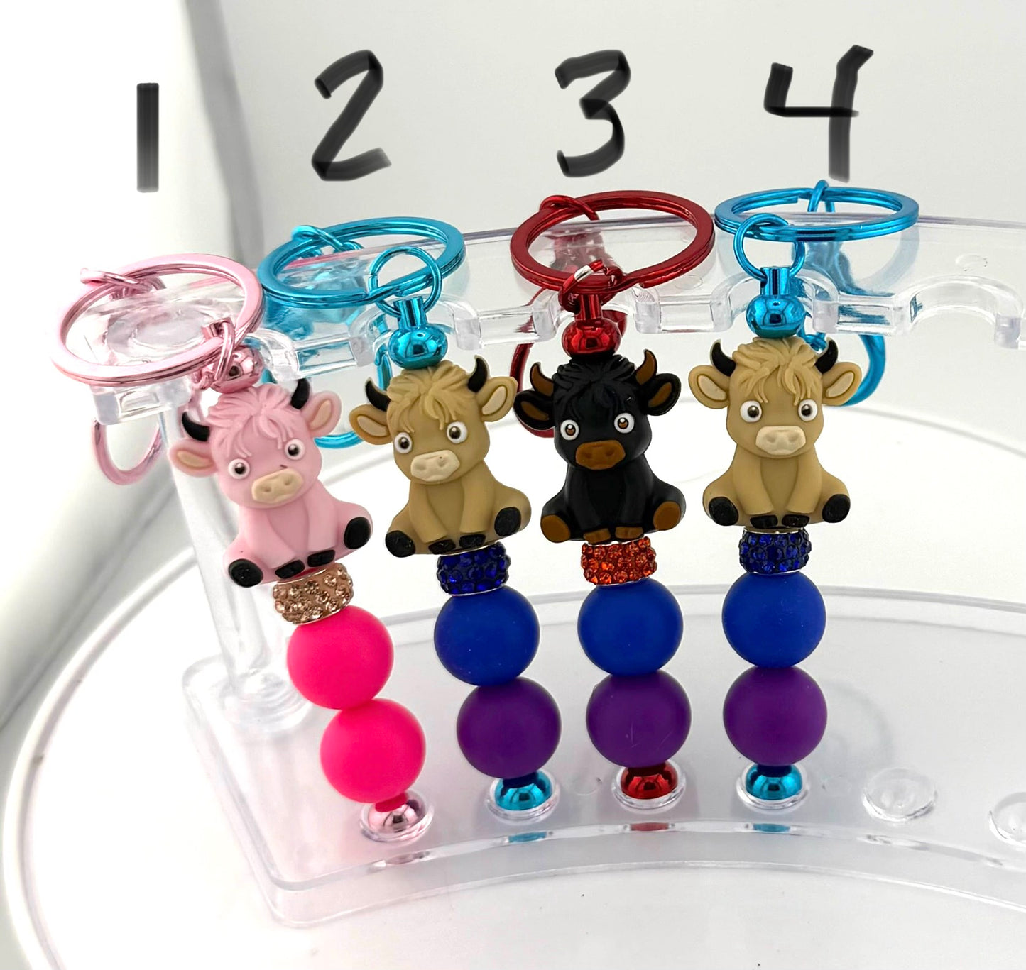 Shiny Cow Keychains