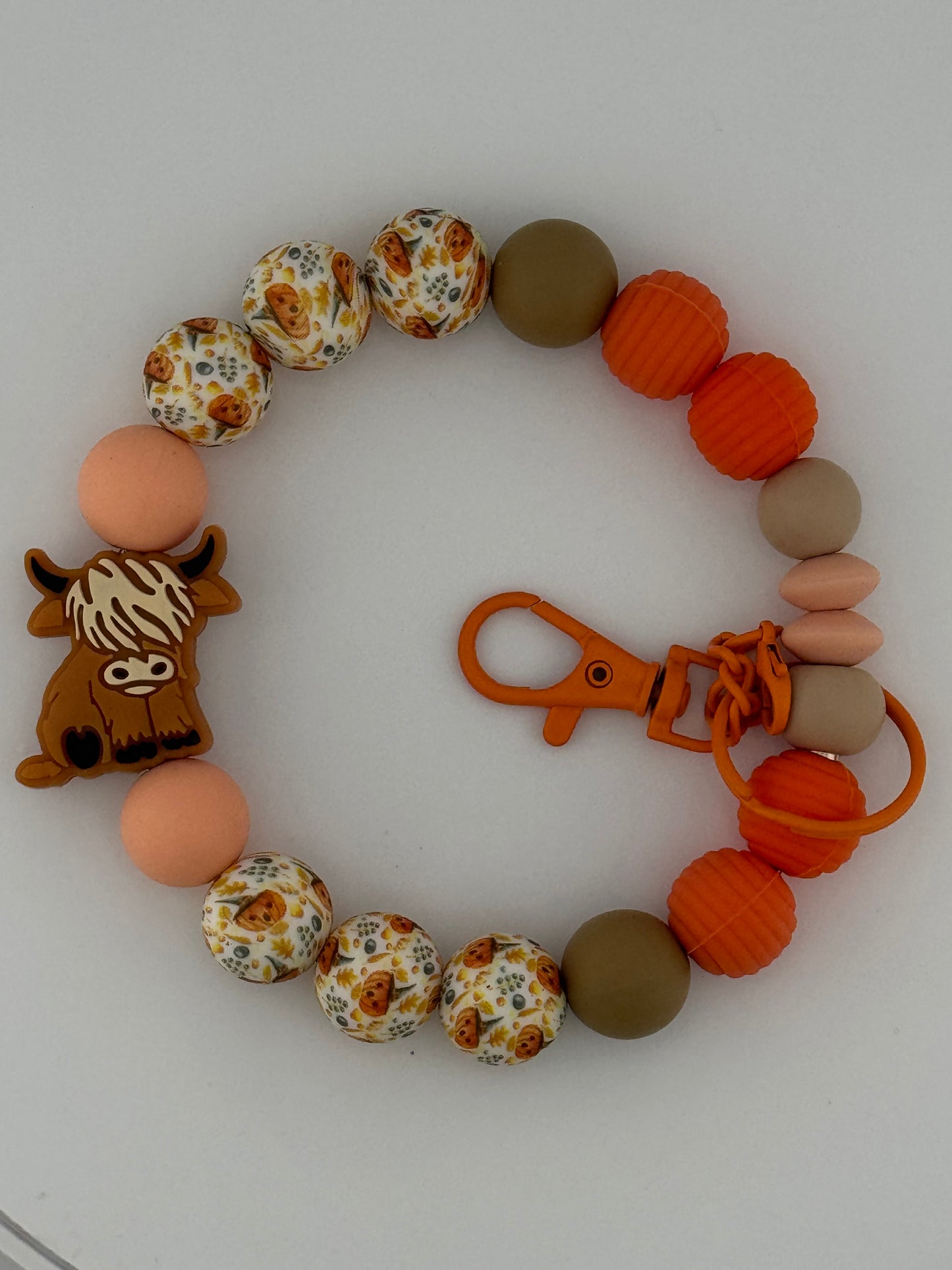 Lovely Fall Cow Wristlet MUST SEE