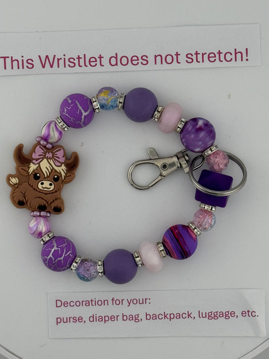 Sparkly Lavender Wristlet