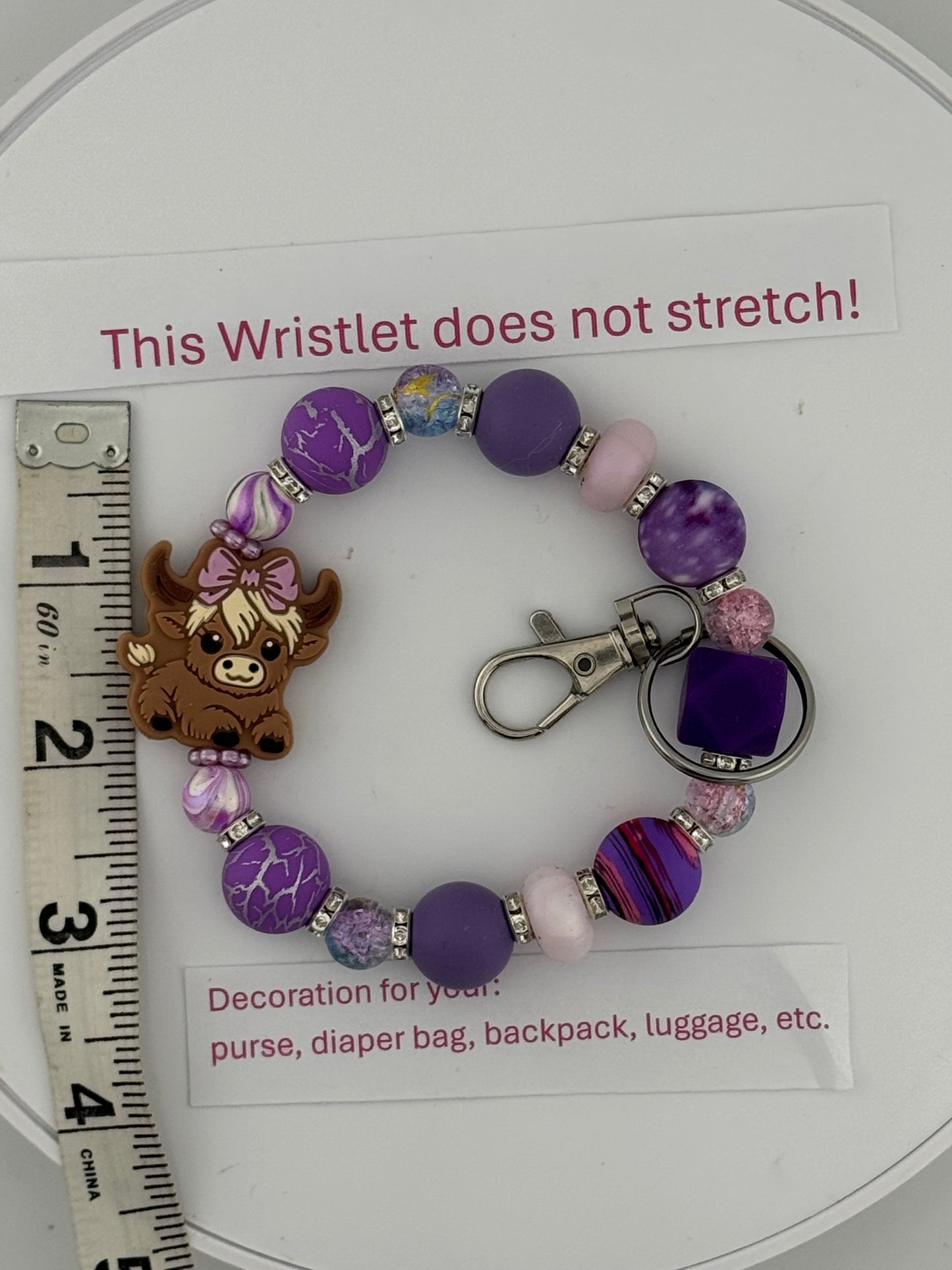 Sparkly Lavender Wristlet